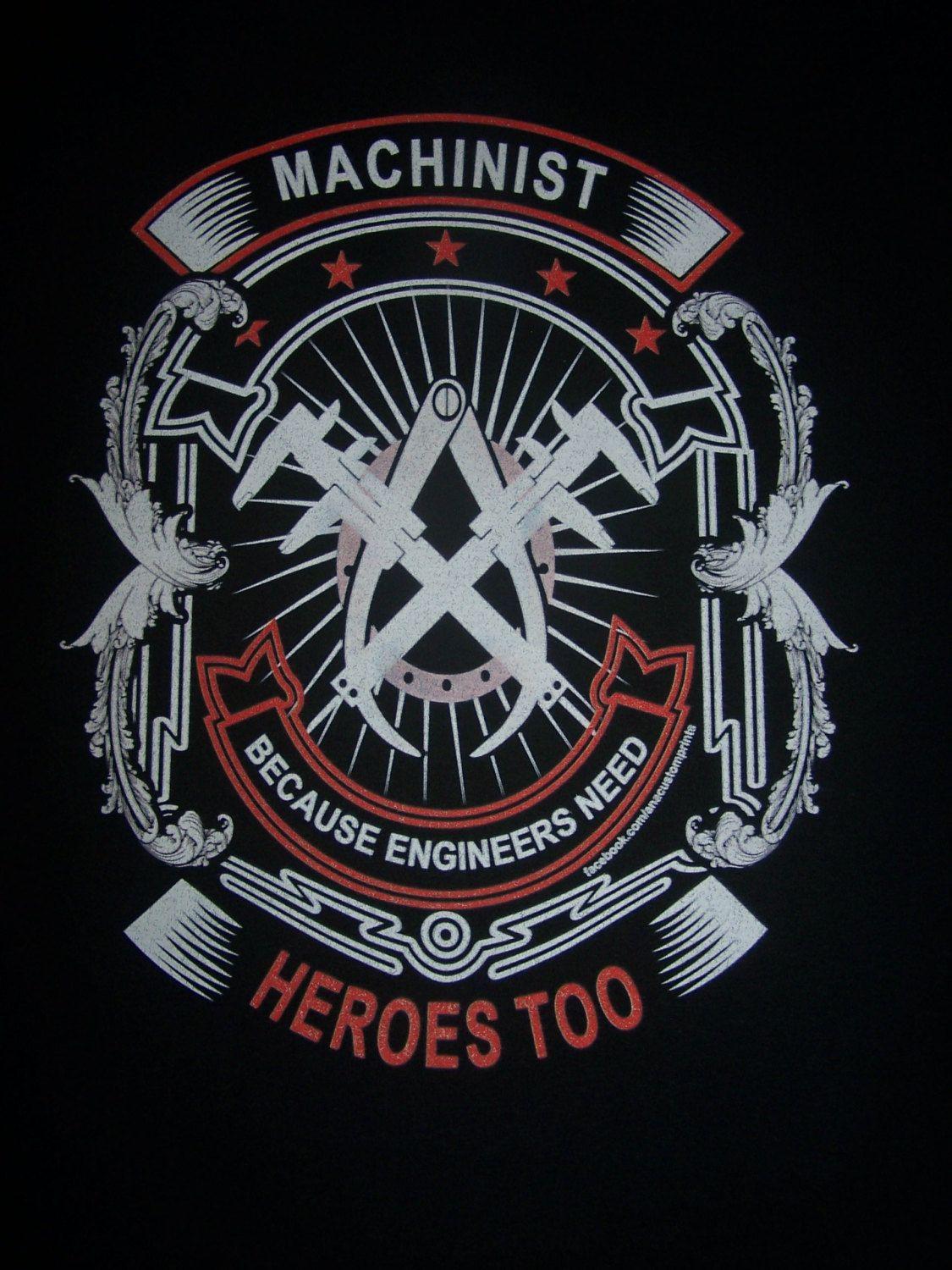 Machinist Logo - Machinist T-Shirt | AnA Custom Prints | Shirts, Machinist tools, T shirt