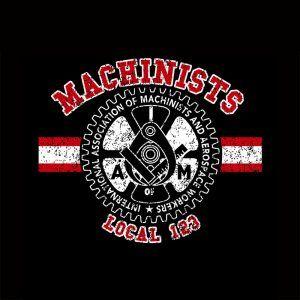 Machinist Logo - Machinist Collegiate Red & White Apparel – Union Proud