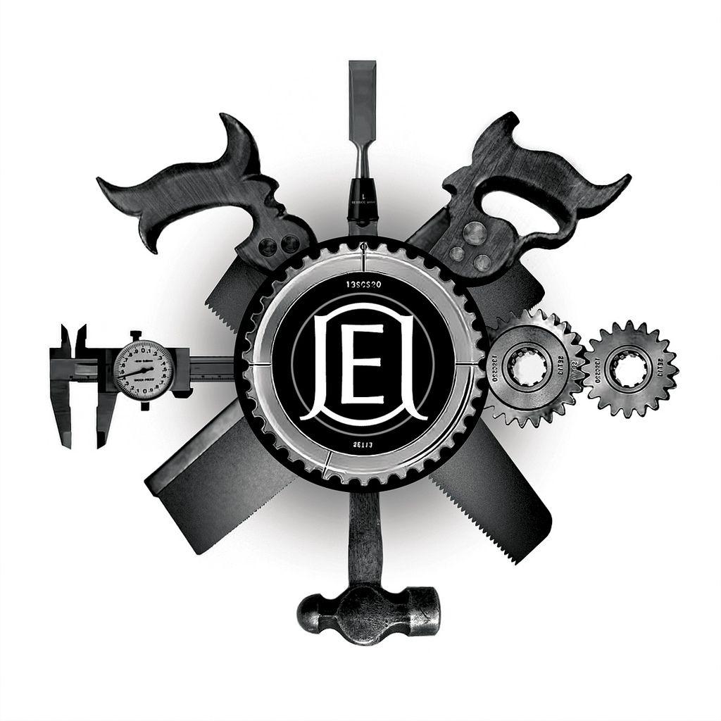 Machinist Logo - Jon Erik Johansen. Logo for a machinist, woodworker and art
