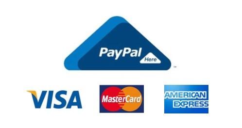 PayPal Here Logo - PayPal here, Visa, Mastercard, Amex Logos - Mango Kar Dynamix