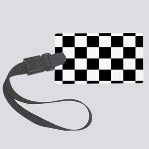 Black and White Checkerboard Logo - Black And White Checkered Bags - CafePress