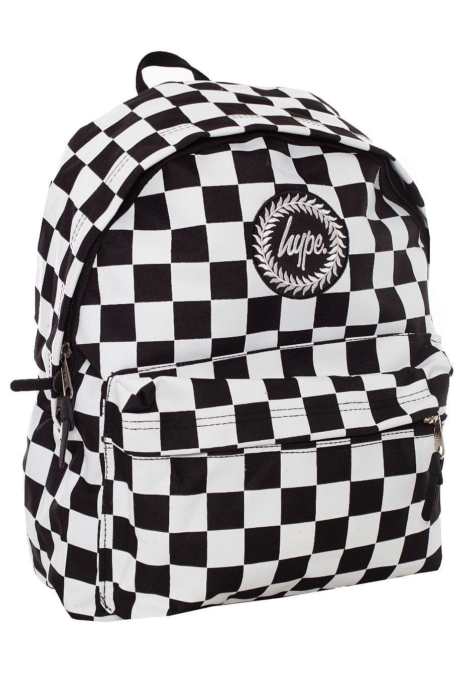 Black and White Checkerboard Logo - HYPE. - Checkerboard Black/White - Backpack - Streetwear Shop ...