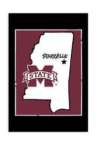 University of Mississippi State Logo - Mississippi State University - State Logo Garden Flag 646648064389 ...