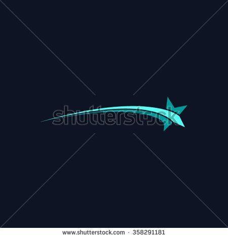 Shooting Star Logo - Shooting star logo. vector. LOGOS. Star logo