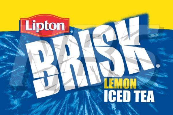 Brisk Tea Logo - Lipton Brisk Lemon Iced Tea Canadian 63, VI01631264