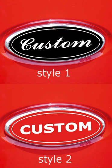 Custom Ford Oval Logo - CUSTOM MADE FORD F150 F250 F350 OVAL EMBLEM OVERLAY DECALS GUNNER ...