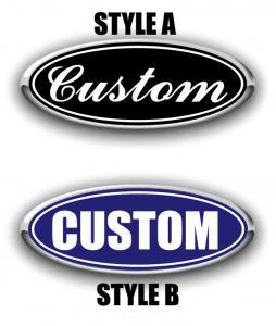 Custom Ford Oval Logo - Ford Fiesta Decals: AutoGrafix Designs CHEVY FORD OVERLAY CUSTOM