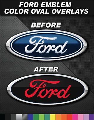 Custom Ford Oval Logo - FORD F150 EMBLEM Oval Overlay VINYL DECAL STICKER Set Custom Color ...