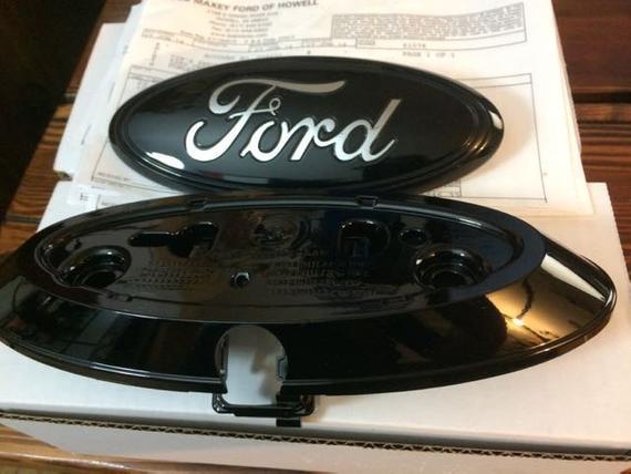 Custom Ford Oval Logo - 2011 6 Ford F 150 SERIES Oval Emblem Custom SetBlack