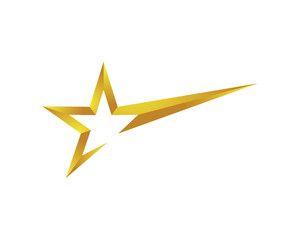 Shooting Star Logo - Star Logo Template vector icon illustration design Stock image
