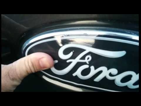 Custom Ford Oval Logo - Ford Emblem Overlay installation instructions - YouTube