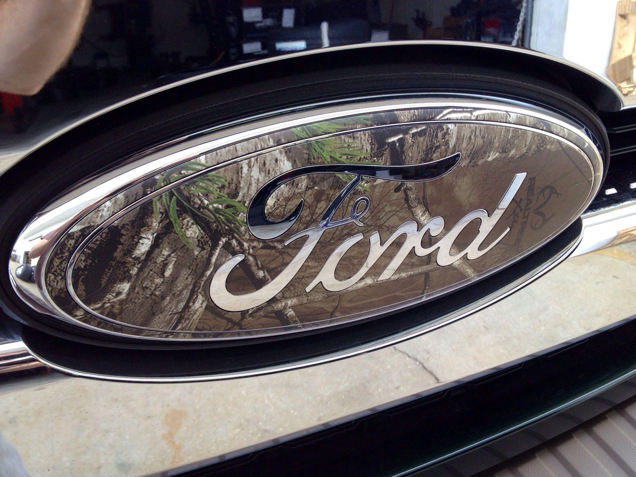 Custom Ford Oval Logo - Ford CAMO Emblem. Custom Wrapped Emblem #camo #ford Call Us 855 2