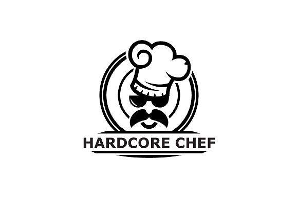 Chef Logo - Hardcore Chef Logo Template ~ Logo Templates ~ Creative Market