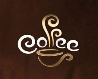 Coffee Word Logo - great logo incorporating image plus word mark. Logos. Coffee