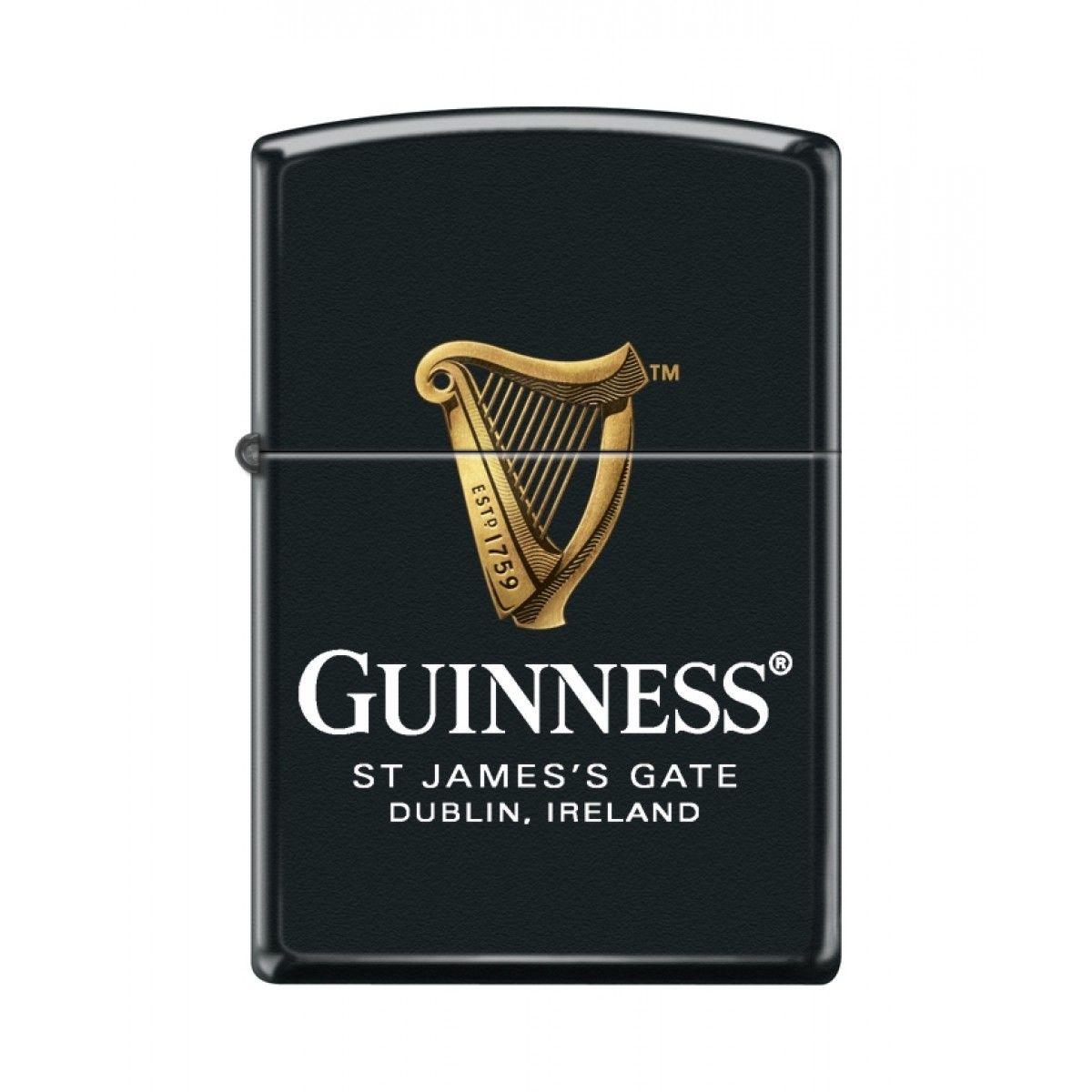 Black Guinness Harp Logo - Guinness Matte Black 'St.James's Gate'
