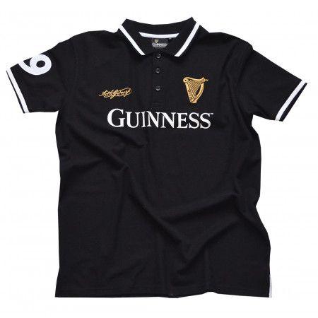 Clothing of a Harp Logo - Black Guinness Polo Shirt With Harp Crest And Arthur Guinness ...