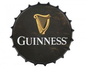 Black Guinness Harp Logo - Guinness Black HARP Metal Bottle Cap Sign Dublin Ireland Irish Wall ...