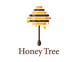 Honey Company Logo - Honey stick tree Designed by dalia | BrandCrowd