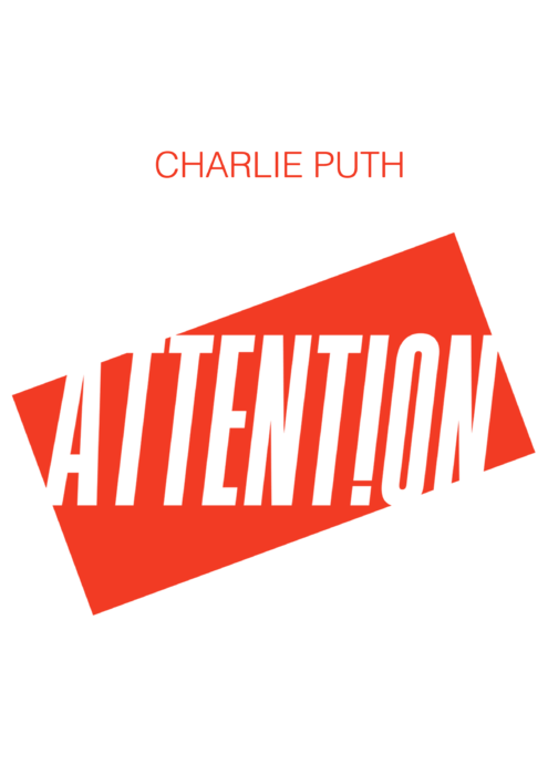 Charlie Puth Logo - Charlie Puth Attention Bath Towel