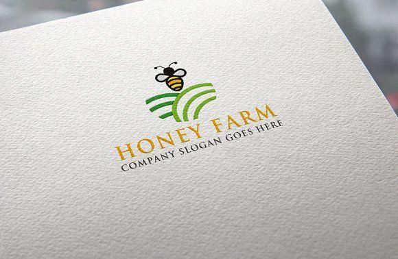 Honey Company Logo - Honey Farm Logo ~ Logo Templates ~ Creative Market