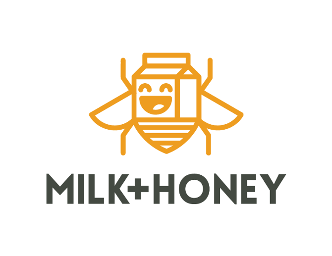 Honey Company Logo - Milk + Honey - LARIAT creative