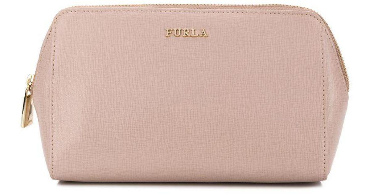 Furla Logo - Lyst - Furla Logo Make Up Bag