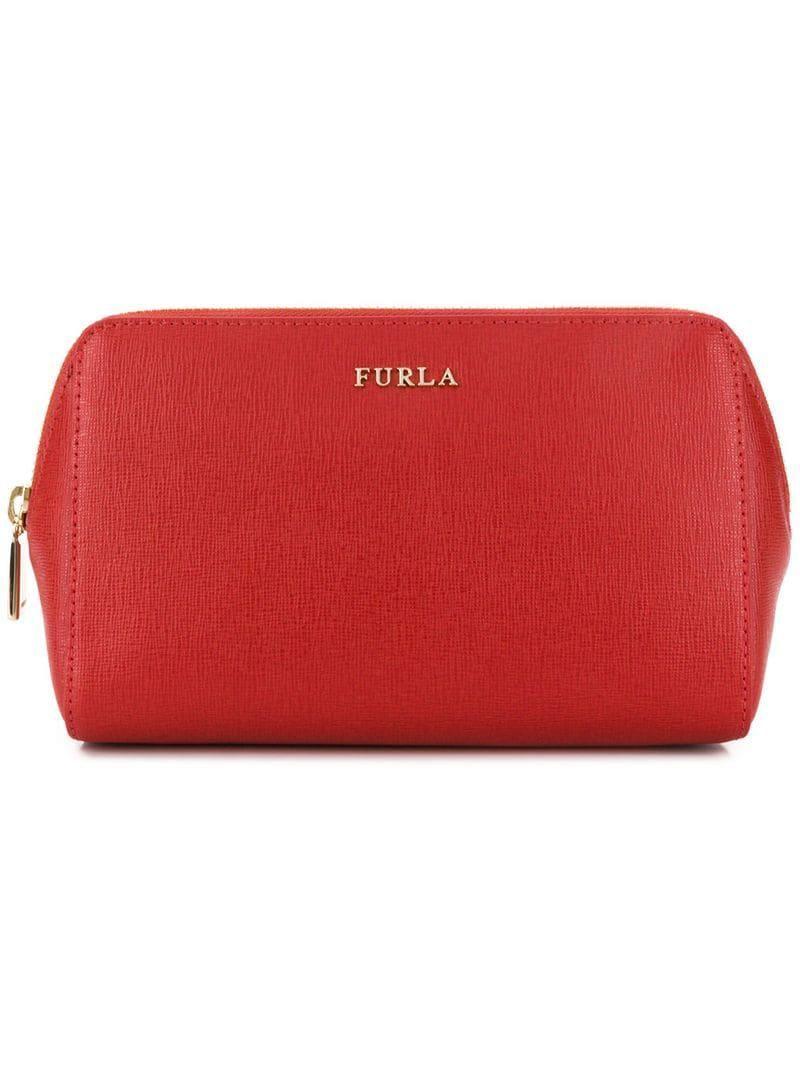 Furla Logo - Furla Logo Make Up Bag in Red - Lyst