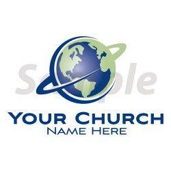 Church Globe Logo - Orbiting Globe SB