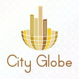 Church Globe Logo - City Globe logo | Logos for Sale | Pinterest | Logos, Globe logo and ...