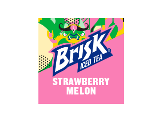 Brisk Tea Logo - Brisk Iced Tea Strawberry Melon - Hamburger Stand