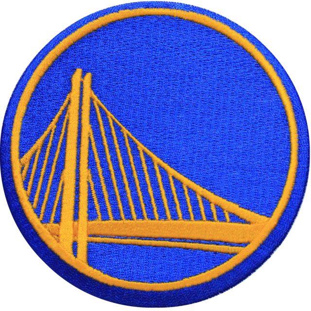 Warriors Basketball Logo - Official Golden State Warriors Logo Large Sticker Iron on NBA ...