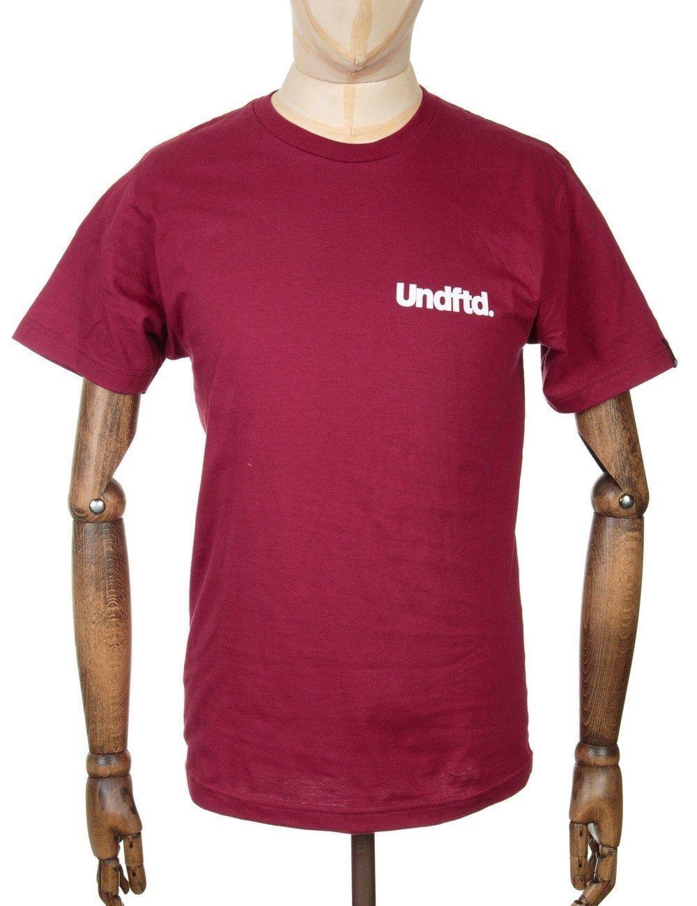 Undefeated Clothing Logo - Undefeated In Strike Logo T-shirt - Dark Red - T Shirts from Fat ...