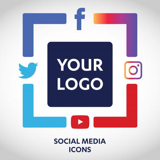 Facebook YouTube Logo - Set of most popular social media icons, twitter, youtube, whatsapp ...