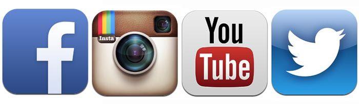 YouTube and Instagram Logo - FB-Twitter-Instagram-YouTube