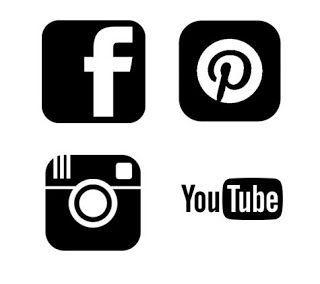 Facebook YouTube Instagram Logo - Pinterest, Facebook, Instagram and Youtube SVG logo Download