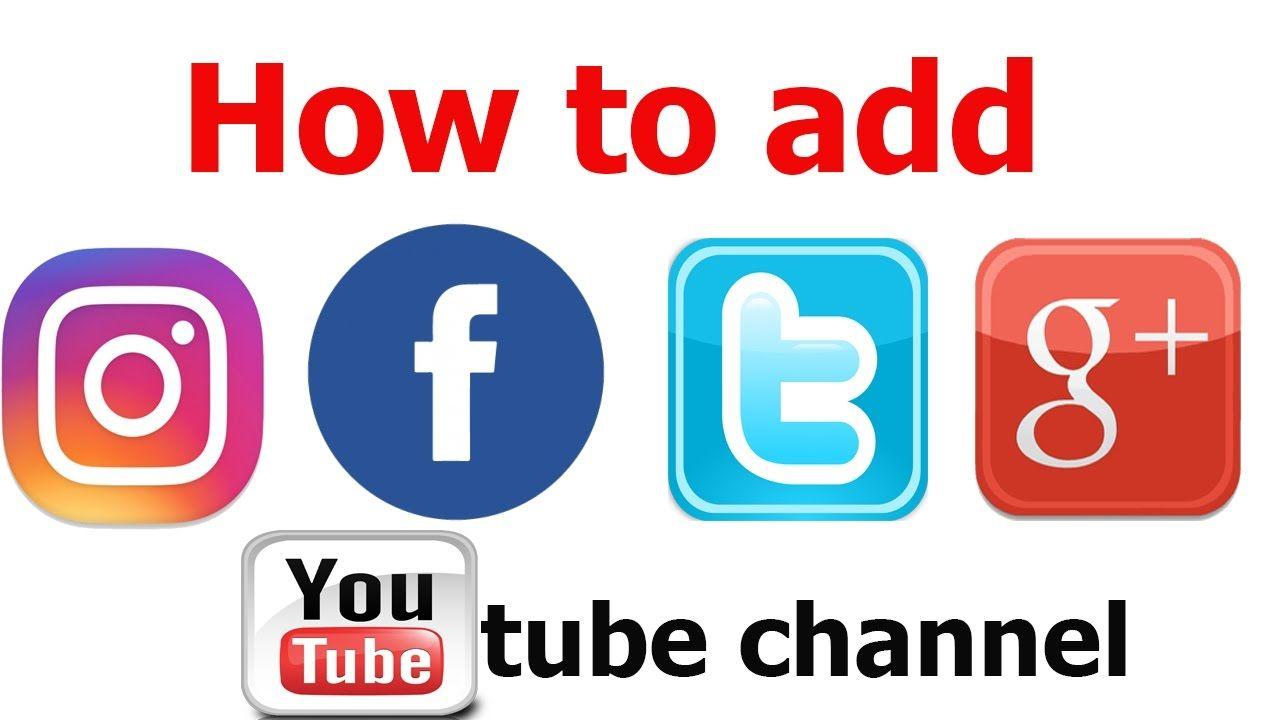Facebook YouTube Instagram Logo - How to add google+ facebook instagram facebook & twitter link to ...