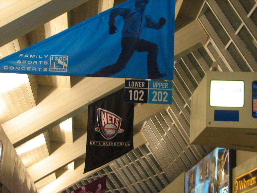 Izod Center Logo - Banners In The Izod Center Concourse Rutherford, NJ