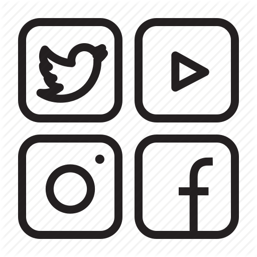 Transparent Facebook Twitter Instagram Youtube Logo Png Foto Images