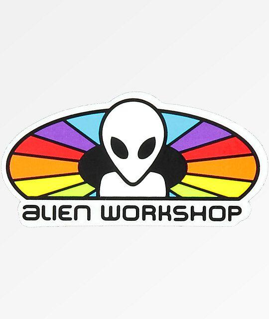 Alien Workshop Logo - Alien Workshop Spectrum Logo Sticker | Zumiez