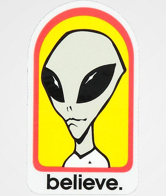 Alien Workshop Logo - Alien Workshop Believe Sticker | Zumiez