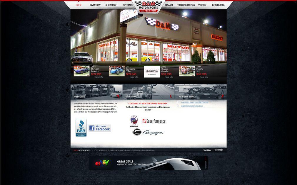 M Auto Sales Logo - D and M Auto Sales. Auto Dealer Website Design. Auto Dealer