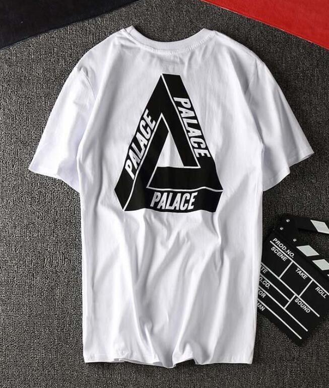Palace Triangle Logo - Fashion TEE Palace Unisex Cotton Short Sleeve T-Shirt Triangle Logo ...