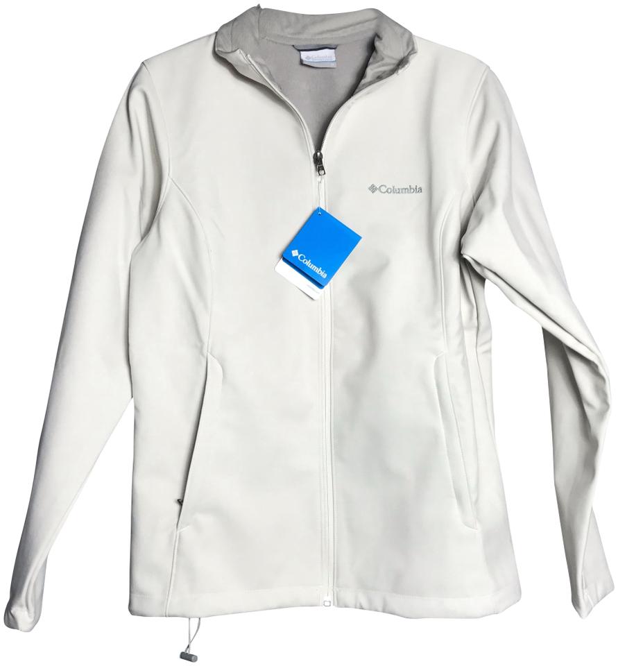 Square with Sportswear Company Logo - Columbia Sportswear Company White Harold Square Softshell Jacket