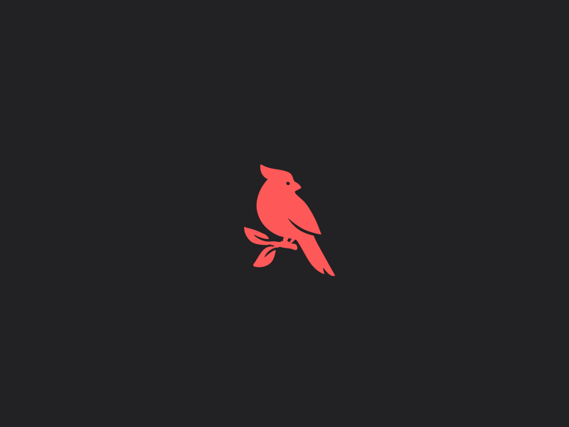 Cardinal Bird Logo - Red cardinal bird logo | Popular Dribbble Shots | Bird logos ...
