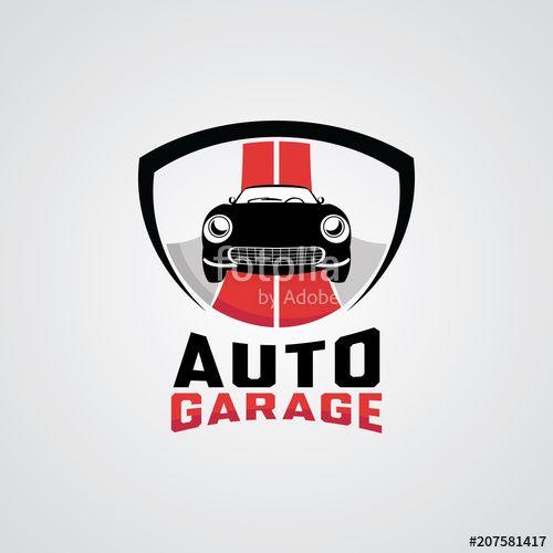Auto Garage Logo - Auto Garage Emblem Logo Design Template Stock image and royalty