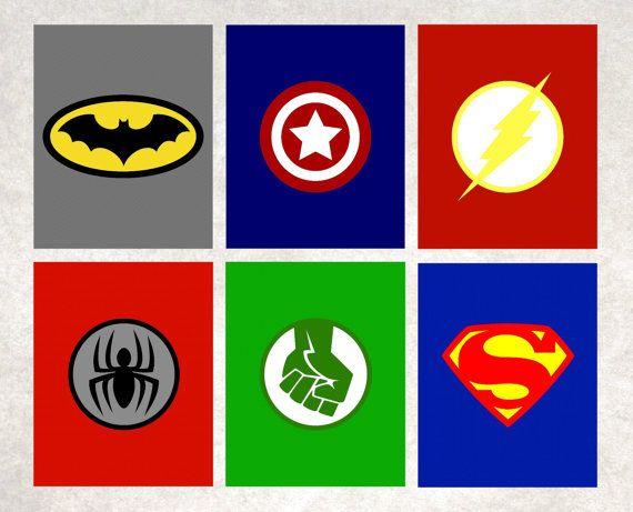 Printable Superhero Logo - Superhero Printables < Superhero Logos < Superhero Wall Art < Batman ...