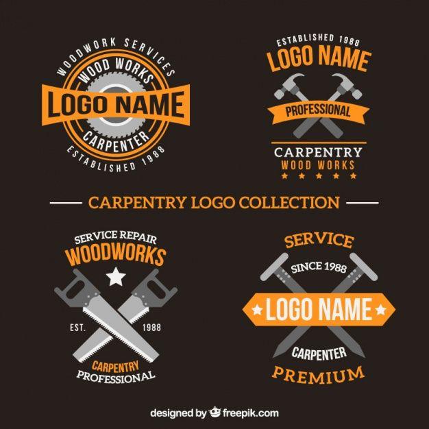 Carpentry Logo - Pack of carpentry logos Vector | Free Download
