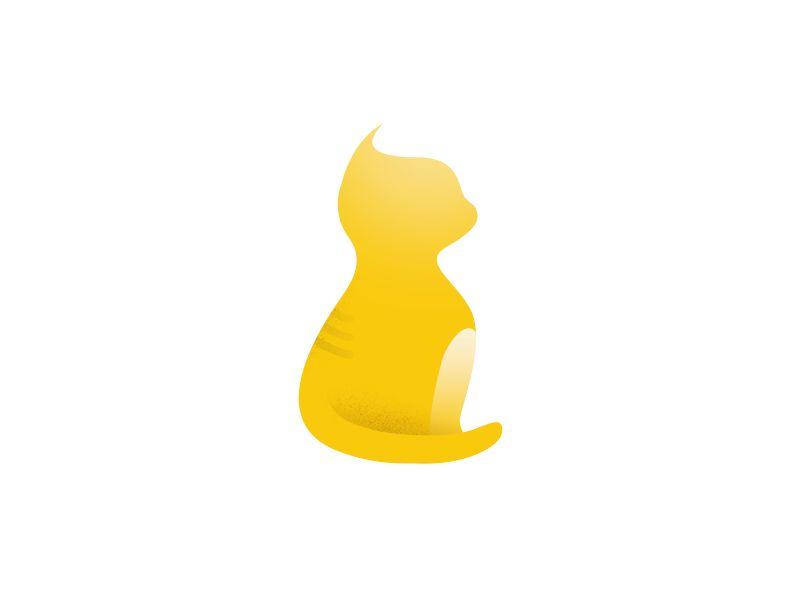Yellow Cat Logo - Cat Logo
