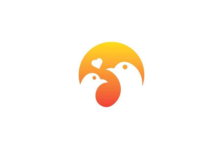 Love Bird Logo - Love Bird Logo ~ Logo Templates ~ Creative Market