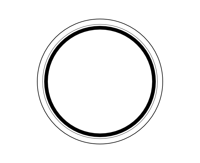 blank vintage circle logo